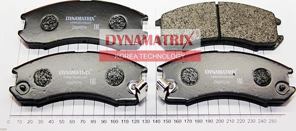 Dynamatrix DBP576 - Тормозные колодки, дисковые, комплект avtokuzovplus.com.ua