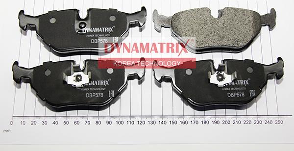 Dynamatrix DBP578 - Тормозные колодки, дисковые, комплект avtokuzovplus.com.ua