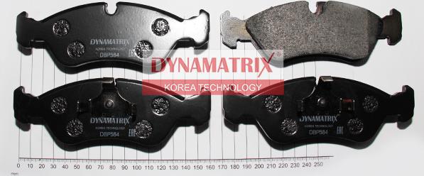 Dynamatrix DBP584 - Тормозные колодки, дисковые, комплект autodnr.net