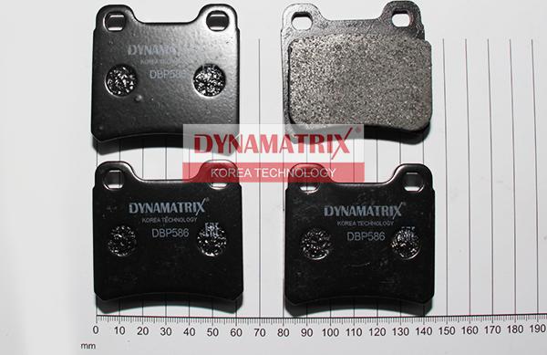 Dynamatrix DBP586 - Гальмівні колодки, дискові гальма autocars.com.ua