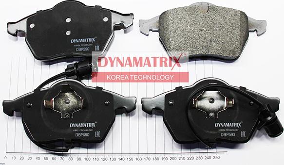 Dynamatrix DBP590 - Тормозные колодки, дисковые, комплект avtokuzovplus.com.ua