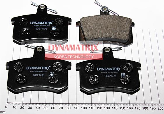 Dynamatrix DBP596 - Гальмівні колодки, дискові гальма autocars.com.ua