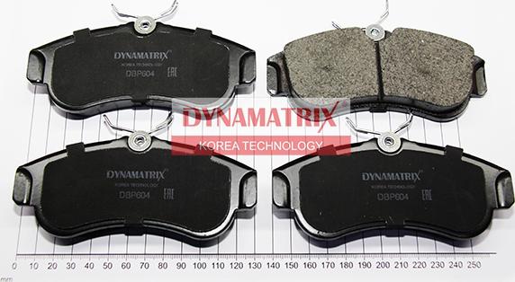 Dynamatrix DBP604 - Тормозные колодки, дисковые, комплект autodnr.net