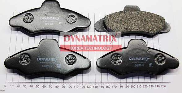 Dynamatrix DBP617 - Тормозные колодки, дисковые, комплект avtokuzovplus.com.ua