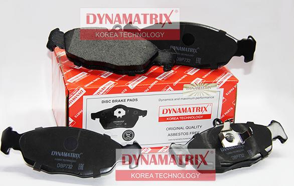 Dynamatrix DBP732 - Тормозные колодки, дисковые, комплект avtokuzovplus.com.ua