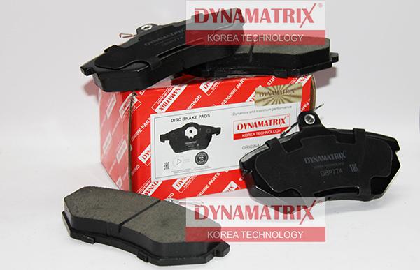 Dynamatrix DBP774 - Гальмівні колодки, дискові гальма autocars.com.ua