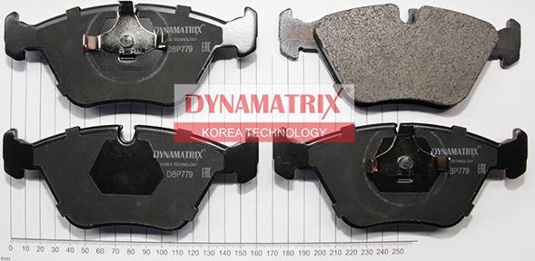 Dynamatrix DBP779 - Гальмівні колодки, дискові гальма autocars.com.ua