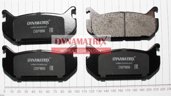 Dynamatrix DBP869 - Тормозные колодки, дисковые, комплект avtokuzovplus.com.ua