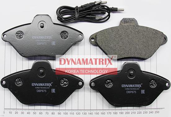 Dynamatrix DBP875 - Гальмівні колодки, дискові гальма autocars.com.ua