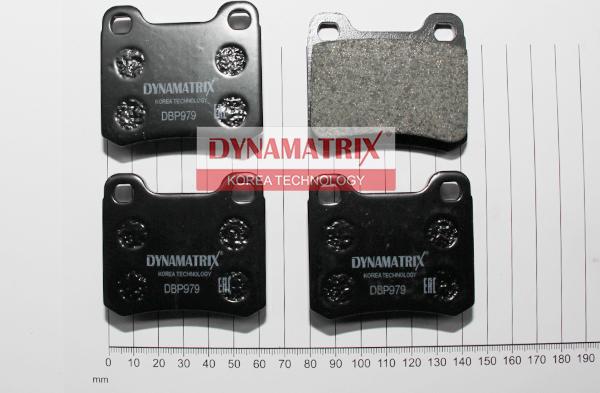 Dynamatrix DBP979 - Тормозные колодки, дисковые, комплект avtokuzovplus.com.ua