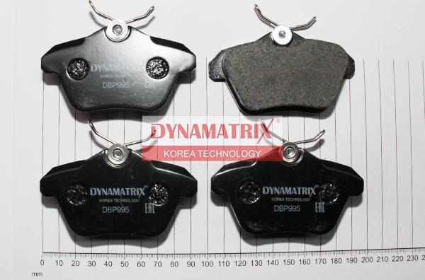 Dynamatrix DBP995 - Тормозные колодки, дисковые, комплект autodnr.net