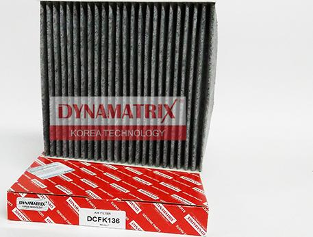 Dynamatrix DCFK136 - Фільтр, повітря у внутрішній простір autocars.com.ua