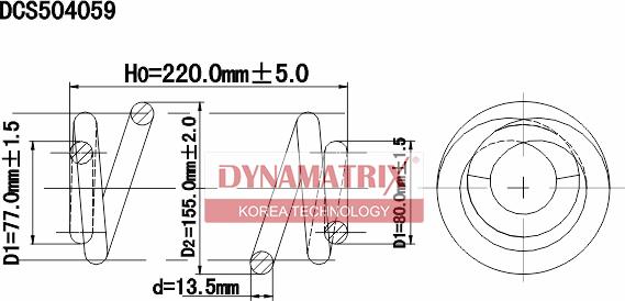 Dynamatrix DCS504059 - Пружина ходовой части autodnr.net