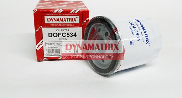 Dynamatrix DOFC534 - Масляний фільтр autocars.com.ua
