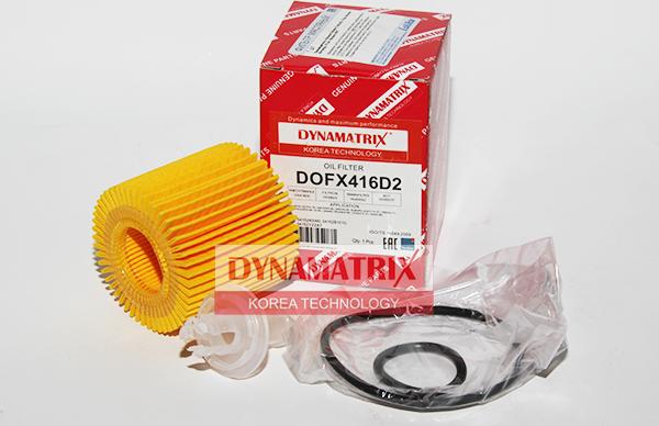 Dynamatrix DOFX416D2 - Масляний фільтр autocars.com.ua