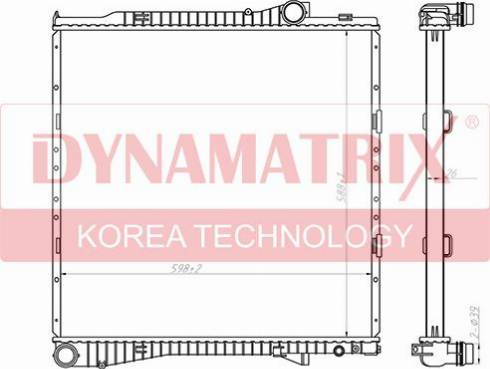 Dynamatrix DR60788A - Радиатор, охлаждение двигателя autodnr.net