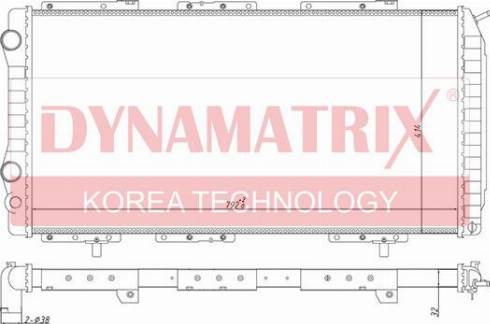 Dynamatrix DR61390 - Радіатор, охолодження двигуна autocars.com.ua
