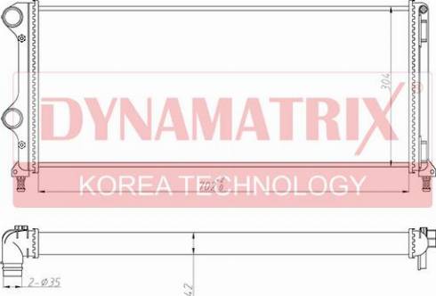 Dynamatrix DR61765 - Радіатор, охолодження двигуна autocars.com.ua