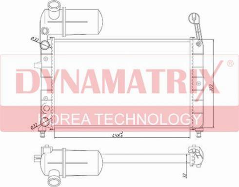 Dynamatrix DR61844 - Радиатор, охлаждение двигателя avtokuzovplus.com.ua