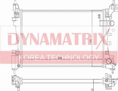 Dynamatrix DR61918 - Радиатор, охлаждение двигателя avtokuzovplus.com.ua