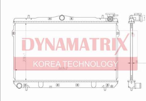 Dynamatrix DR62298 - Радиатор, охлаждение двигателя avtokuzovplus.com.ua