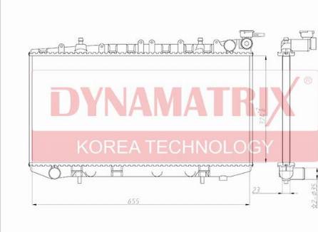 Dynamatrix DR62421 - Радіатор, охолодження двигуна autocars.com.ua