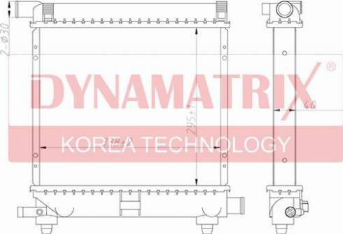 Dynamatrix DR62551 - Радиатор, охлаждение двигателя avtokuzovplus.com.ua