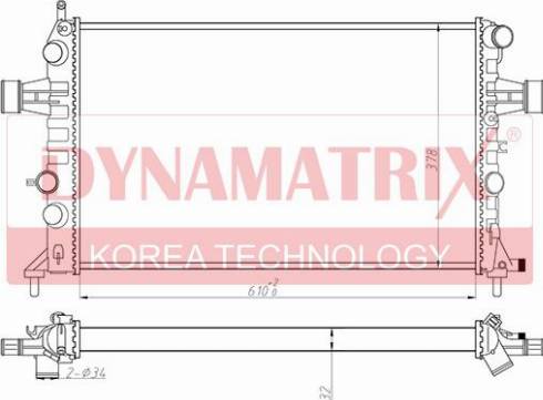 Dynamatrix DR630041 - Радиатор, охлаждение двигателя avtokuzovplus.com.ua