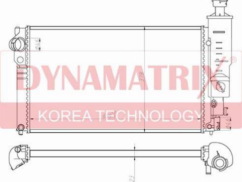 Dynamatrix DR63528 - Радиатор, охлаждение двигателя avtokuzovplus.com.ua