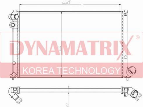 Dynamatrix DR63731 - Радиатор, охлаждение двигателя avtokuzovplus.com.ua