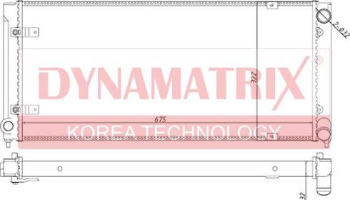 Dynamatrix DR640041 - Радиатор, охлаждение двигателя avtokuzovplus.com.ua