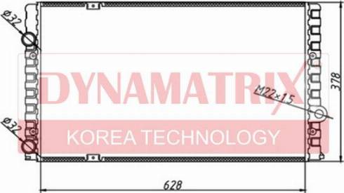 Dynamatrix DR65243 - Радіатор, охолодження двигуна autocars.com.ua