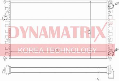 Dynamatrix DR652441 - Радіатор, охолодження двигуна autocars.com.ua