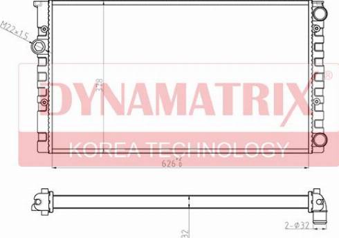 Dynamatrix DR652471 - Радіатор, охолодження двигуна autocars.com.ua