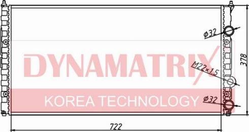 Dynamatrix DR652491 - Радіатор, охолодження двигуна autocars.com.ua