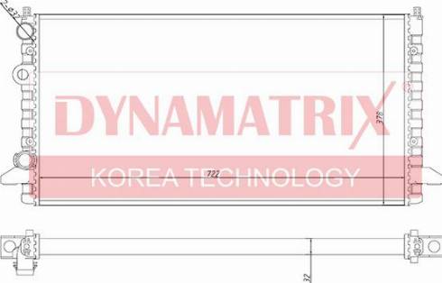 Dynamatrix DR65256 - Радиатор, охлаждение двигателя autodnr.net