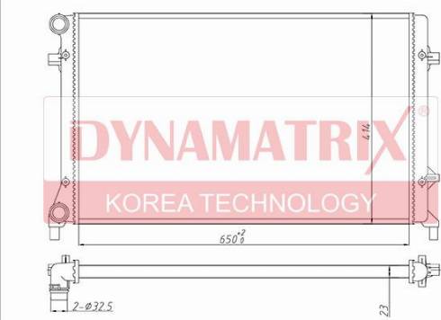 Dynamatrix DR65277 - Радиатор, охлаждение двигателя avtokuzovplus.com.ua