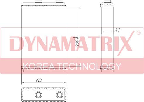 Dynamatrix DR72660 - Теплообменник, отопление салона avtokuzovplus.com.ua