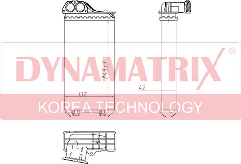 Dynamatrix DR72943 - Теплообменник, отопление салона avtokuzovplus.com.ua