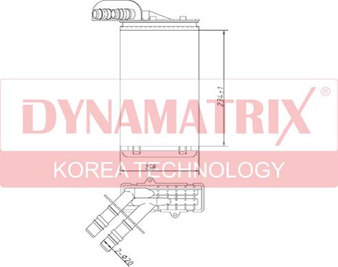 Dynamatrix DR73252 - Теплообмінник, опалення салону autocars.com.ua