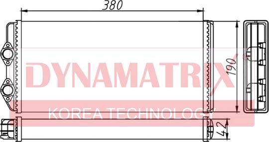 Dynamatrix DR73362 - Теплообмінник, опалення салону autocars.com.ua