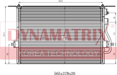 Dynamatrix DR94308 - Конденсатор, кондиціонер autocars.com.ua
