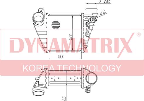 Dynamatrix DR96847 - Интеркулер autocars.com.ua