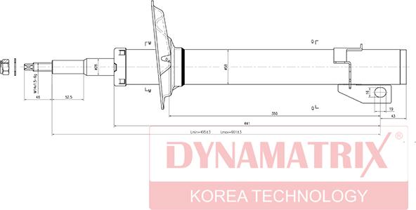 Dynamatrix DSA314572 - Амортизатор autocars.com.ua