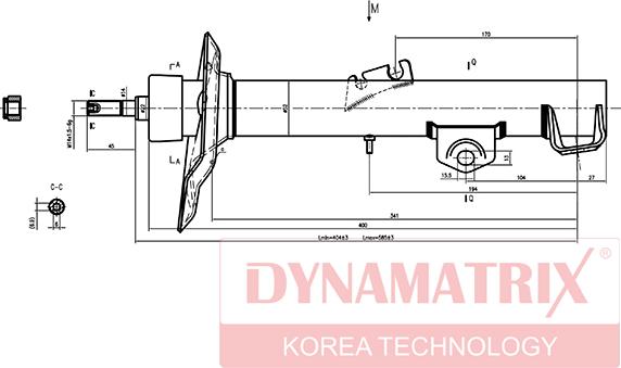 Dynamatrix DSA333909 - Амортизатор avtokuzovplus.com.ua