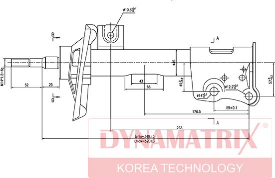 Dynamatrix DSA333944 - Амортизатор autocars.com.ua