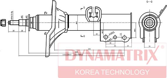 Dynamatrix DSA334034 - Амортизатор avtokuzovplus.com.ua