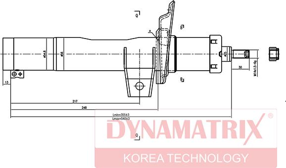 Dynamatrix DSA335808 - Амортизатор autocars.com.ua