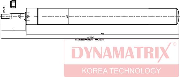 Dynamatrix DSA366007 - Амортизатор autocars.com.ua