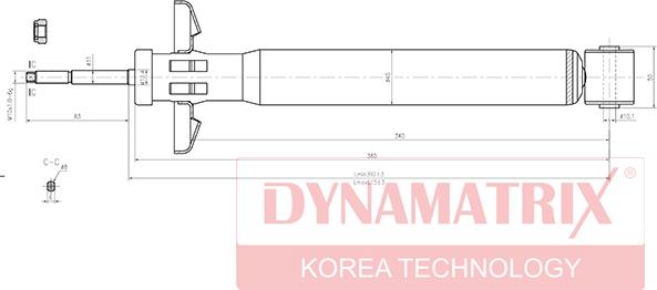 Dynamatrix DSA443209 - Амортизатор avtokuzovplus.com.ua